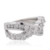 Image 2 : 14KT White Gold 1.27 ctw Diamond Ring