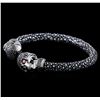 Image 2 : Cozmo Black Diamond Skull Cuff Bracelet