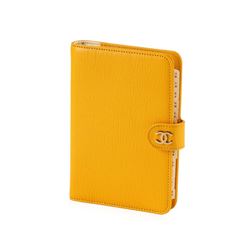 Chanel Yellow Leather Notebook