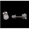 Image 2 : 0.75 ctw Diamond Stud Earrings - 14KT White Gold
