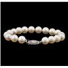 Image 2 : Fresh Water Pearl Bracelet - 14KT White Gold