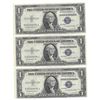 Image 1 : 1935 Choice Uncirculated $1 Silver Certificate Currency Lot of 3