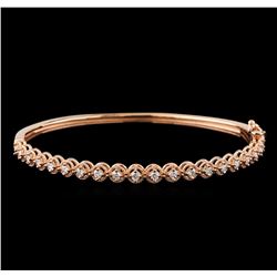 0.75 ctw Diamond Bracelet - 14KT Rose Gold