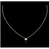 Image 2 : 14KT Yellow Gold 0.29 ctw Diamond Necklace