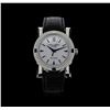 Image 1 : Cuervo y Sobrinos Stainless Steel 1.04 ctw Diamond Habana Torpedo Watch