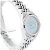 Image 2 : Rolex Stainless Steel 1.00 ctw Diamond and Sapphire DateJust Ladies Watch