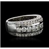 Image 2 : 14KT White Gold 1.26 ctw Diamond Ring
