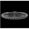 Image 1 : 4.00 ctw Diamond Bracelet - 14KT White Gold