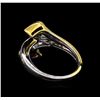 Image 3 : Crayola 2.60 ctw Garnet and White Sapphire Ring - .925 Silver