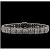 Image 1 : 8.94 ctw Diamond Bracelet - 18KT White Gold