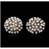 Image 1 : 14KT White Gold 1.81 ctw Diamond Earrings
