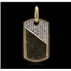 Image 1 : 14KT Yellow Gold 0.16 ctw Diamond Pendant