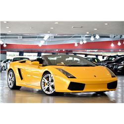 2008 Yellow Lamborghini Gallardo Convertible