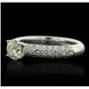 Image 2 : 18KT White Gold 1.47 ctw Diamond Ring