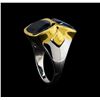 Image 4 : Crayola 10.90 ctw Blue Topaz Ring - .925 Silver