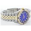 Image 8 : Rolex Two Tone Diamond and Sapphire DateJust Men's Watch