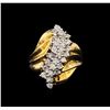 Image 2 : 0.95 ctw Diamond Ring - 10KT Yellow Gold
