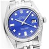 Image 1 : Rolex Stainless Steel Baguette Diamond DateJust Men's Watch