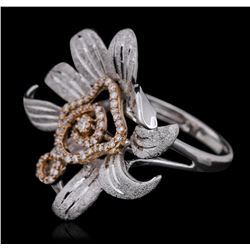 18KT Two-Tone Gold 0.33 ctw Diamond Ring