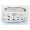 Image 7 : 1.00 ctw Mens Diamond Ring - 14KT White Gold