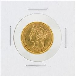 1898-S $5 Liberty Head Half Eagle Gold Coin