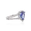 Image 1 : 14KT White Gold 3.27 ctw Tanzanite and Diamond Ring