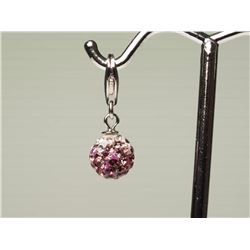 #30-STERLING SILVER CUBIC CRYSTAL CLIP-ON