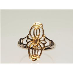 #38-STERLING SILVER TWO-TONE RING