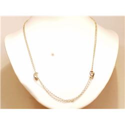 #41-STERLING SILVER LARIAT NECKLACE (7.27G)