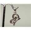 Image 2 : #46-STERLING SILVER CUBIC ZIRCONIA PENDANT
