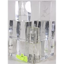 SET OF 12 3D LAZER ENGRAVED CUBES