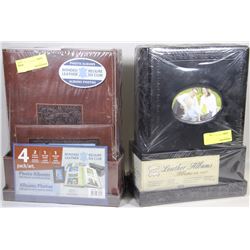 TWO LEATHER PHOTO ALBUMS