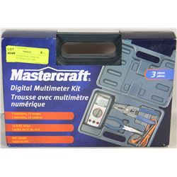 NEW MASTERCRAFT DIGITAL MULTIMETER KIT IN CASE