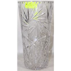 12" PINWHEEL CRYSTAL VASE