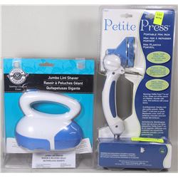 PORTABLE MINI IRON & JUMBO LINT SHAVER