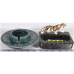 A269 CANADIAN POTTERY VERY RARE EXPO 67 ASHTRAY