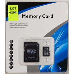 NEW 32GB MICRO SD CARD WITH ADAPTER