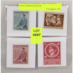 UNAUTHENTICATED UNIQUE AND RARE NAZI STAMPS INCLUDING HITLER