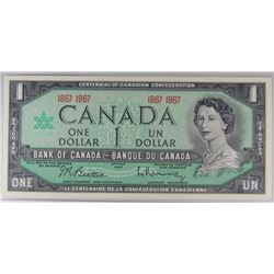 1867-1967 BANK OF CANADA CENTENNIAL 1 DOLLAR