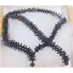 MULTI-COLORED FASHION BEADED NECKLACE & BRACELET