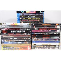 BOX OF DVDS