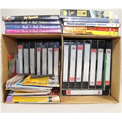 BOX OF DVDS