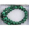 Image 1 : #28- 8mm GREEN MALACHITE NECKLACE - 15"