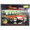 Image 1 : ROSIE'S DINER METAL SIGN 16"X12"