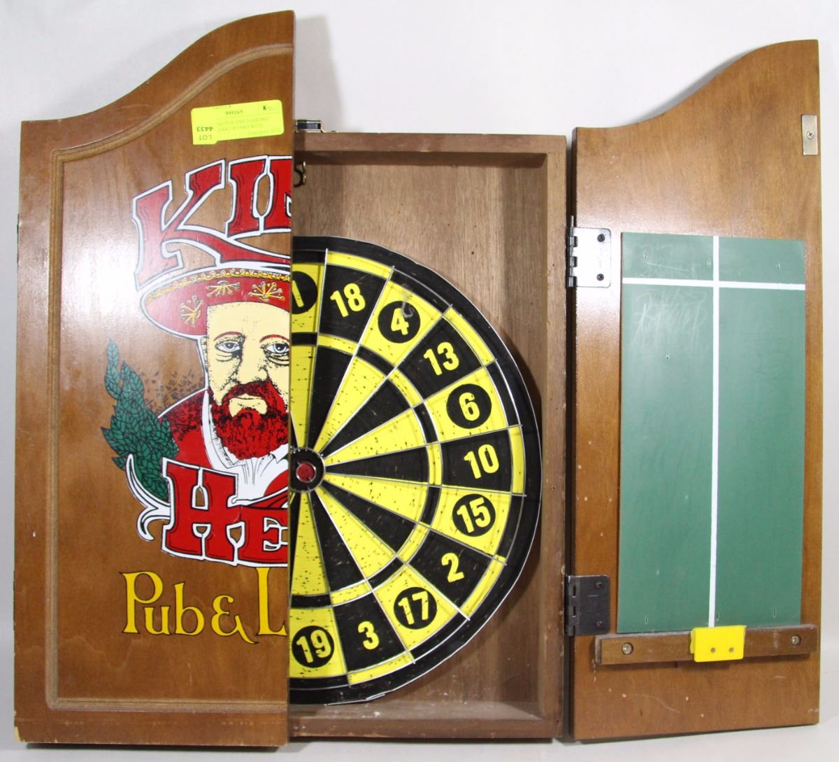 KINGS HEAD PUB AND LODGING HANGING DART BOARD WITH