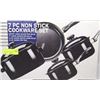 Image 1 : 7-PIECE CARBON STEEL NON STICK COOKWARE SET