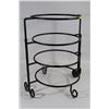 Image 1 : FOLDING BLACK WROUGHT IRON 4 TEIR APPETIZER/HORS