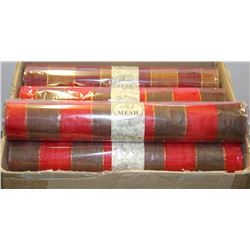 #15) BOX FULL OF MESH RIBBON , ALL COLORS