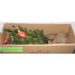 #12)THREE 3' CHRISTMAS TREES IN BURLAP