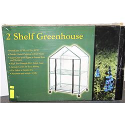 NEW 2 SHELF GREENHOUSE 27"X19"X39"H FOR INDOOR/